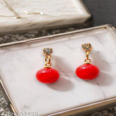Red Pearl Cute Earring